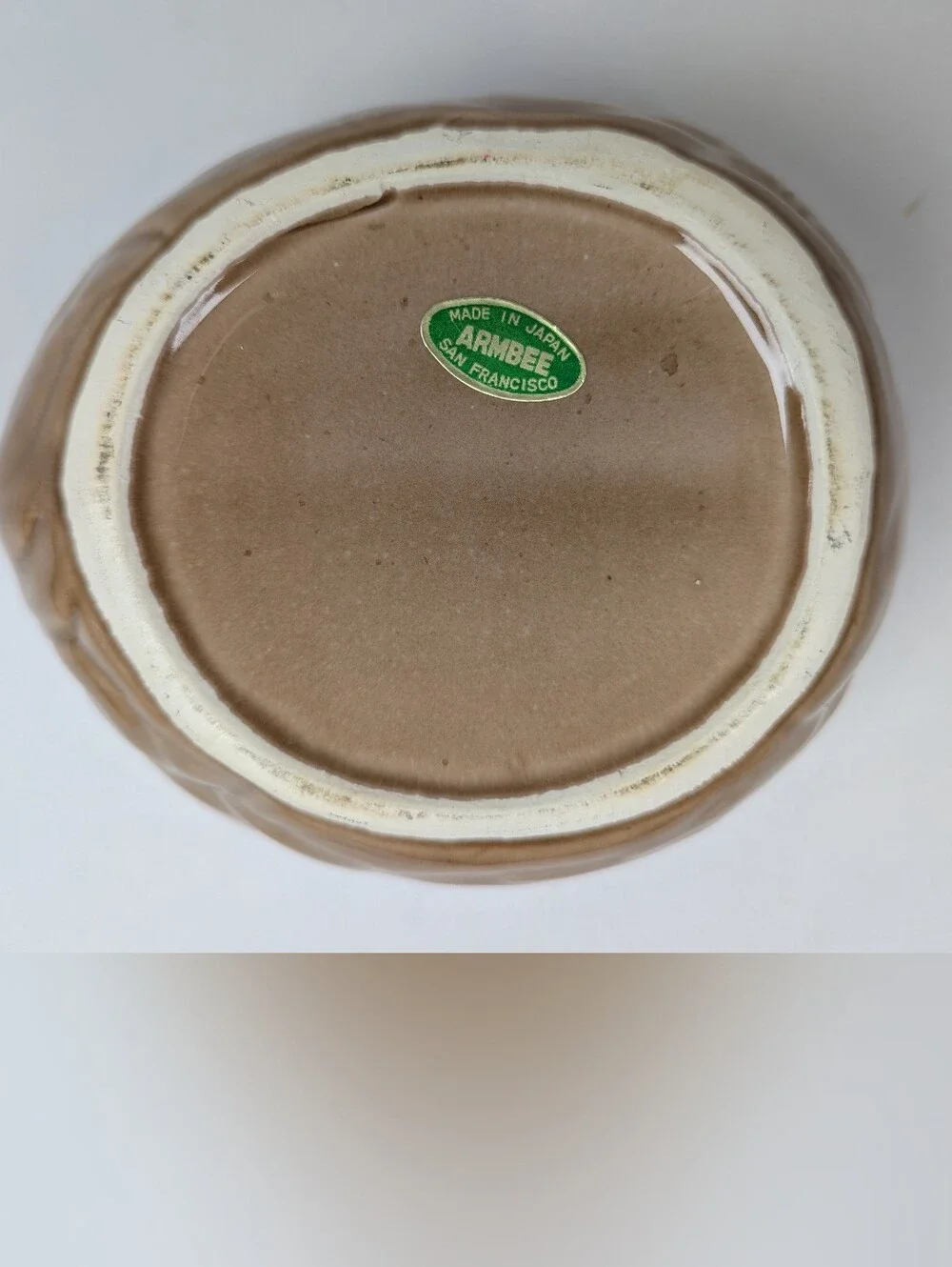 Vintage MCM Ceramic Squirrel on Walnut Acorn Candy Nut Dish Bowl
